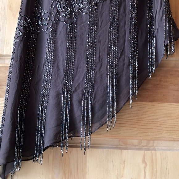 CACHE Beaded Cocktail Dress size 6 - Picture 3 of 9